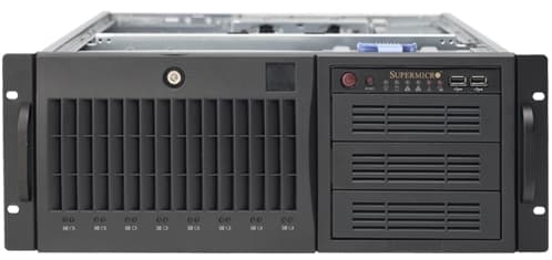 Dvouprocesorový server s dvěma diskovými poli