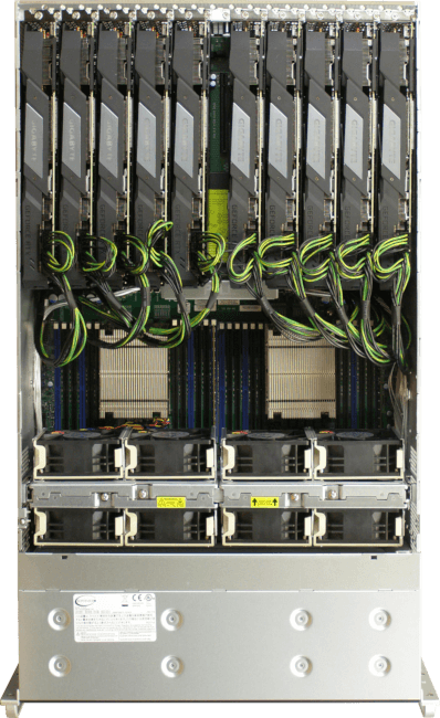 Server pro 3D vizualizace s 10 GPU